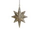 Bronzová antik kovová závěsná hvězda Vire - 23*5*31 cm
