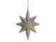 Bronzová antik kovová závěsná hvězda Vire - 20*5*27 cm