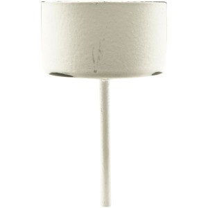 Bílý antik zápich na čajovou svíčku - Ø 4,2*9 cm