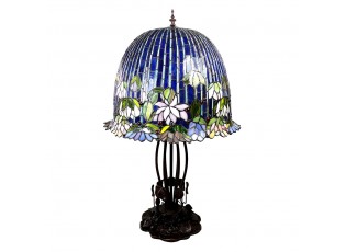 Stolní lampa Tiffany s květy Liane Flowers - 45*45*75 cm E27/max 3x60W