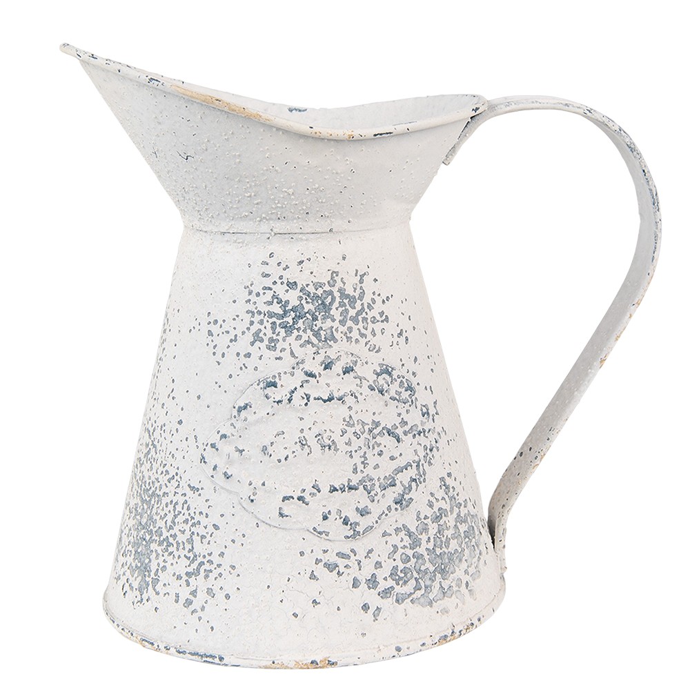 Béžový dekorační plechový džbán Fun Antique - 17*11*17 cm
