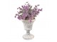 Béžová dekorační plechová váza Fun Antique - Ø 9*11 cm