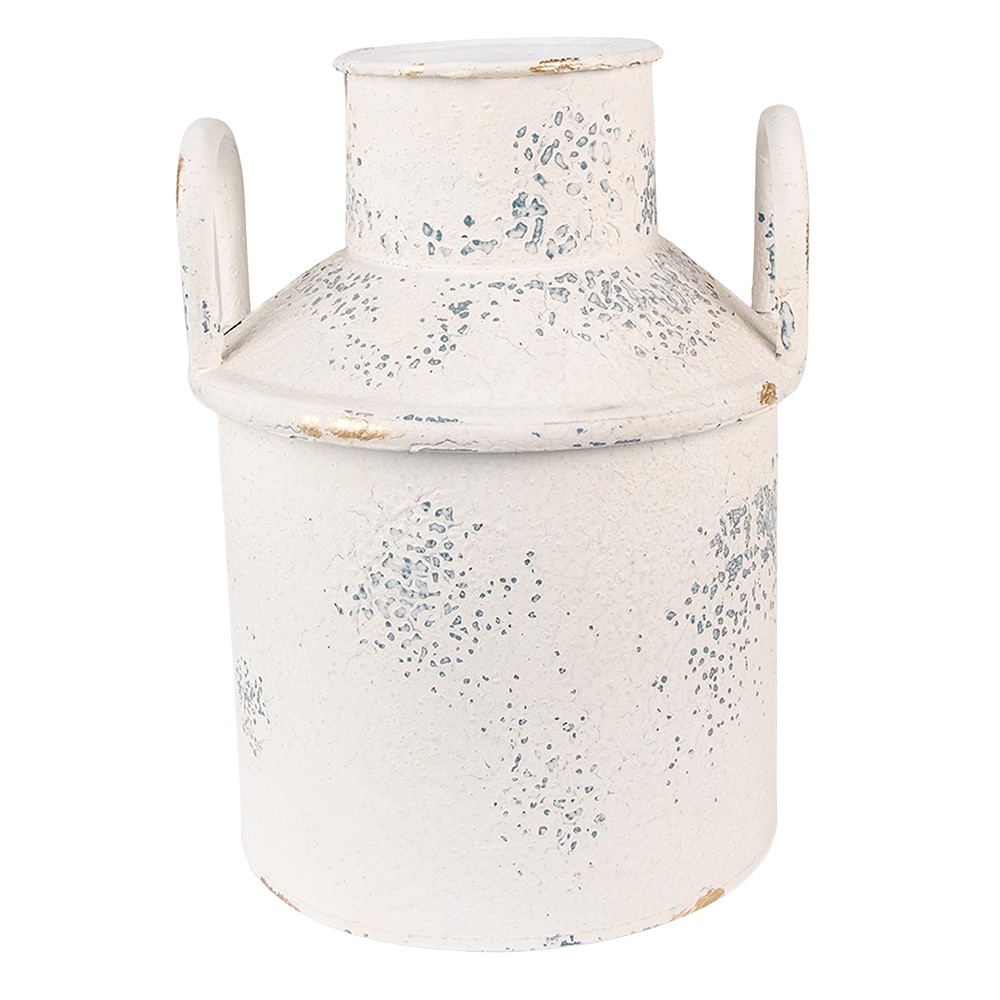 Béžová dekorativní plechová konev na mléko Fun Antique - Ø18*22 cm 6Y4751