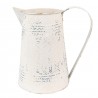 Béžový antik dekorační plechový džbán Fun Antique&nbsp; - 22*14*21 cmBarva: béžová antik Materiál:&nbsp;KovHmotnost: 0,26 kg