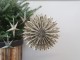 Champagne papírová hvězda Vintage s glitry - 25cm