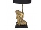 Černo-zlatá stolní lampa Buddha - Ø 26*54 cm E27/max 1*60W