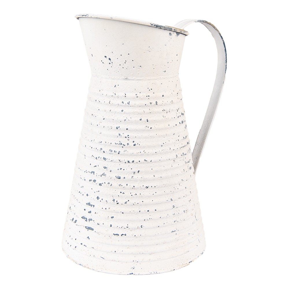 Béžový dekorační plechový džbán Fun Antique - 20*15*24 cm