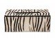 Kožený zásobník na papírové kapesníky Zebra - 25*14*9 cm