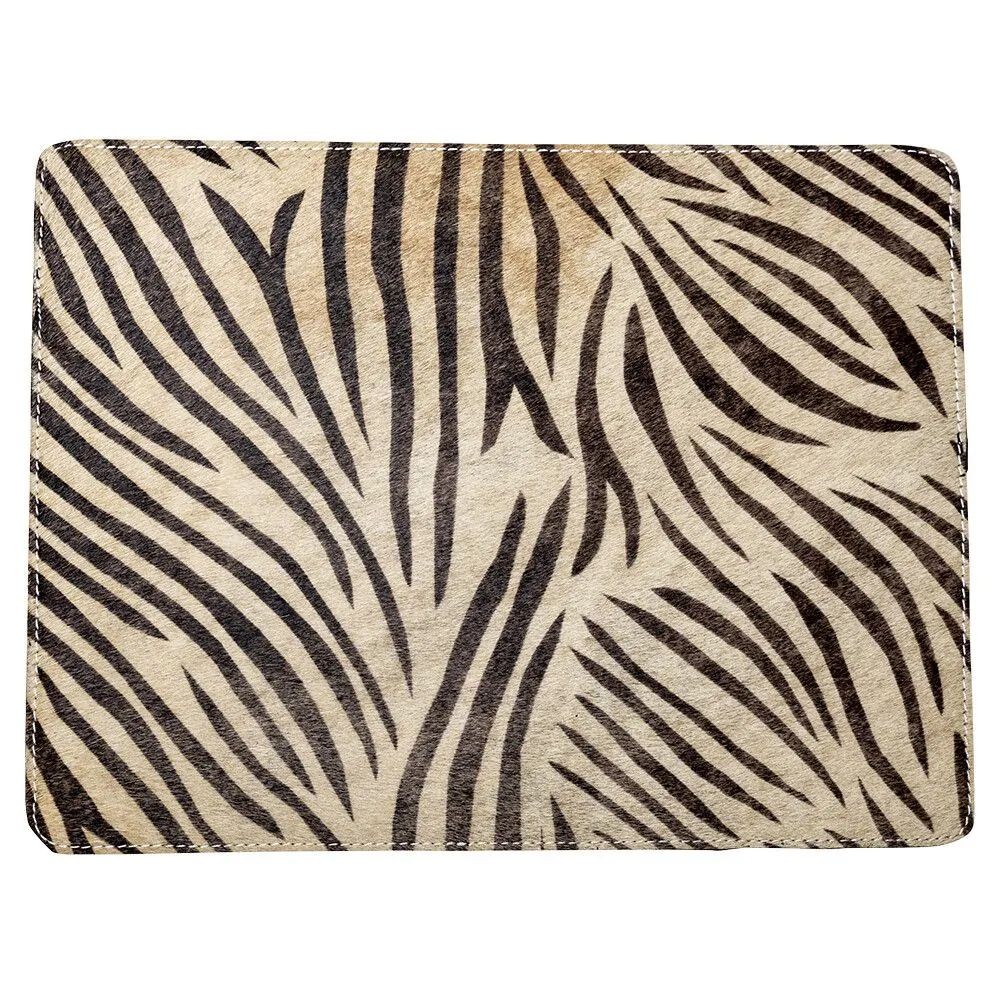 Kožené obdélníkové prostírání Zebra (bos taurus taurus) - 30*40*0.5cm