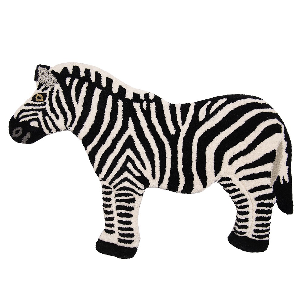 Vlněný kusový koberec Zebra - 60*90*2 cm Clayre & Eef
