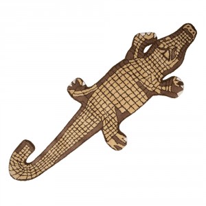 Vlněný kusový koberec Krokodýl Crocodile - 152*54*2 cm
