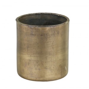 Bronzový antik svícen na úzkou svíčku s magnetem Mao - Ø 2*2,5cm
