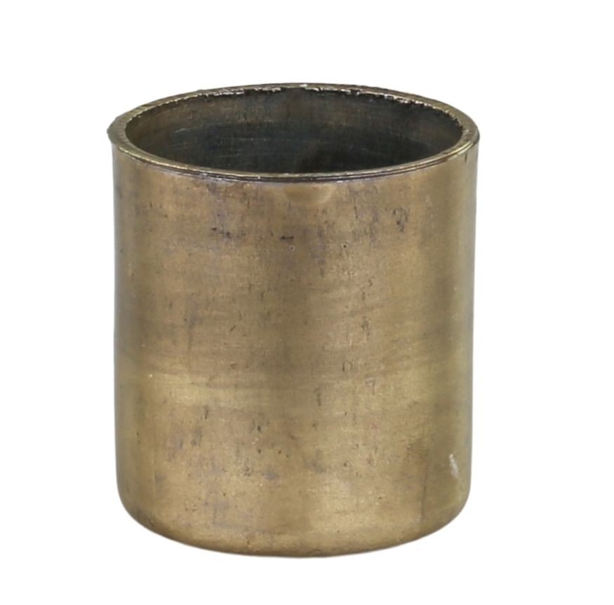 Bronzový antik svícen na úzkou svíčku s magnetem Mao - Ø 2*2,5cm Chic Antique
