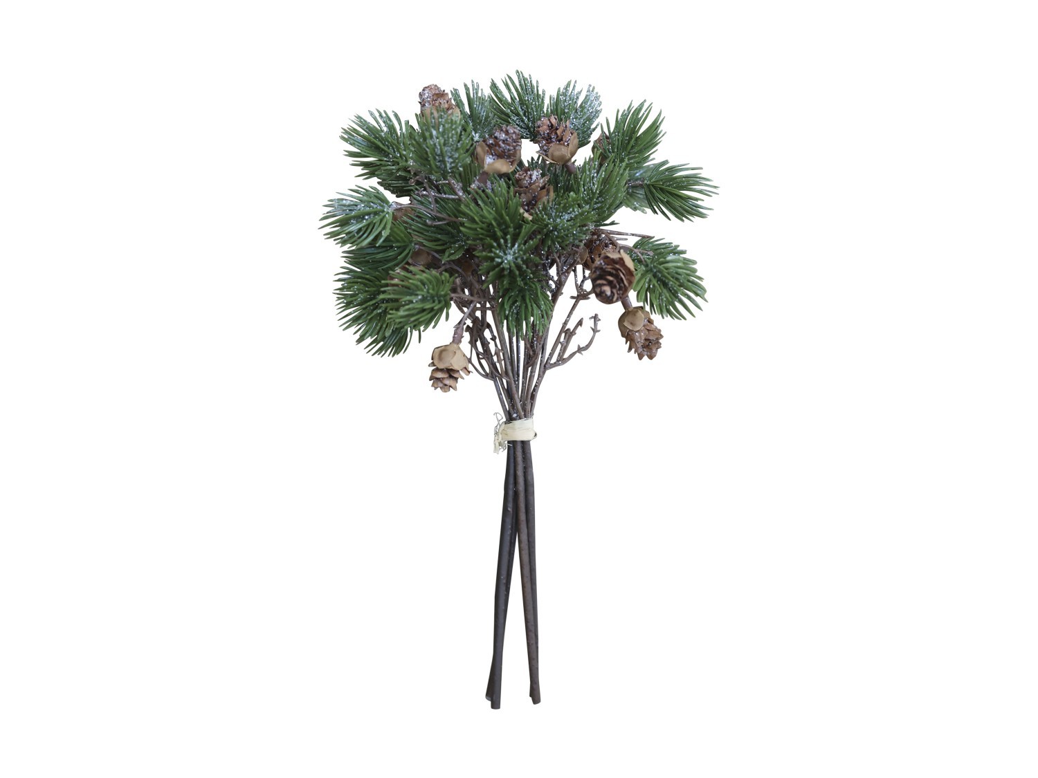 Vánoční zelená větvička se šiškami Fir Branch - 30cm
