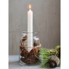 Bílá antik adventní svíčka s čísly 1-24 Advent Candle - Ø 3*29cm / 20h Barva: bílá antikMateriál: Parafín