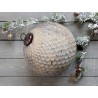 Veliká ozdoba s patinou skleněná koule Bauble antique - Ø 21cm
