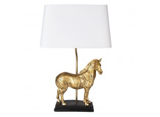Stolní lampa se zlatou dekorací koně Horse golden - 35*18*55 cm E27/max 1*60W