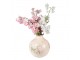 Béžová keramická dekorační váza s růžemi Rossia - Ø 25*25 cm