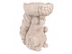 Béžová antik dekorace veverka se žaludem jako miska - 20*12*24 cm