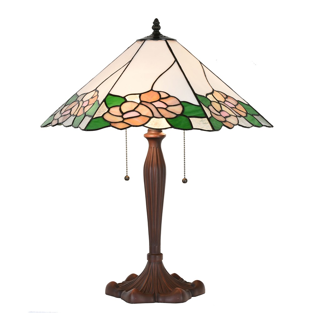 Stolní lampa Tiffany Fae - 44x61x64 cm E27/max 2x60W
