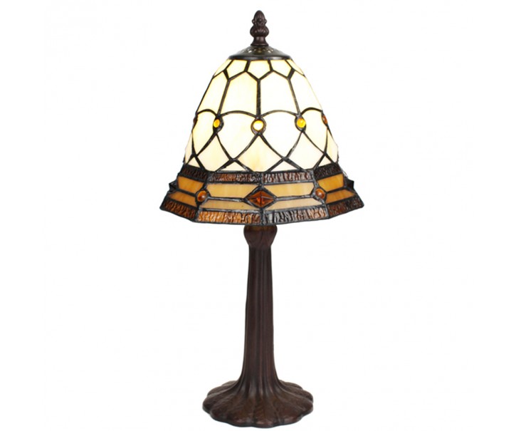 Stolní lampa Tiffany Juliana - Ø 21x39 cm E14/max 1x25W