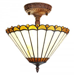 Stropní svítidlo lampa Tiffany Elegant - Ø 29*30 cm E14/max 2*25W