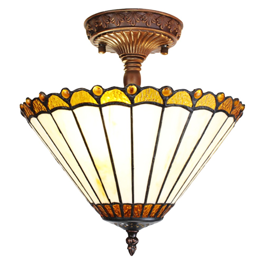 Stropní svítidlo lampa Tiffany Elegant - Ø 29*30 cm E14/max 2*25W 5LL-6281