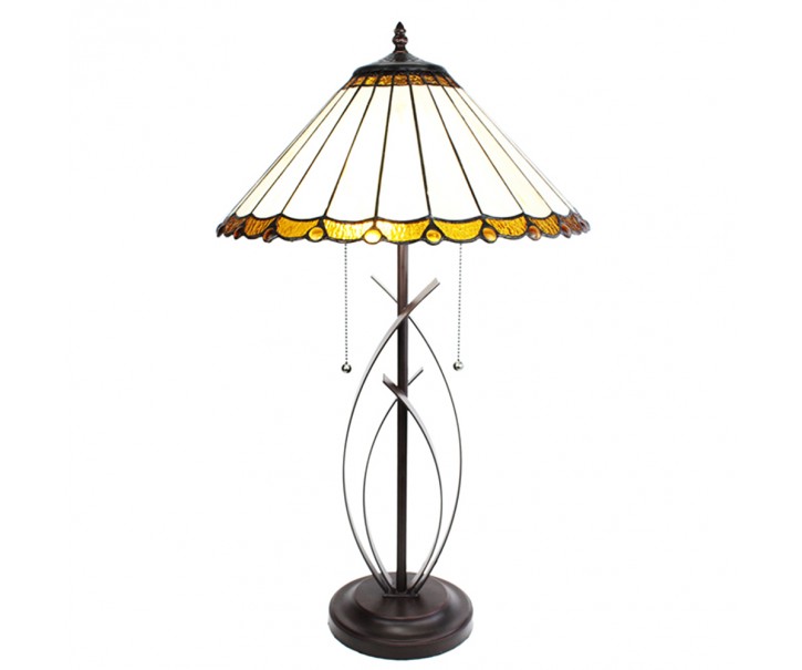 Stolní lampa Tiffany Elegant - 41x69 cm E27/max 2x60W
