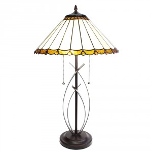 Stolní lampa Tiffany Elegant - 41x69 cm E27/max 2x60W