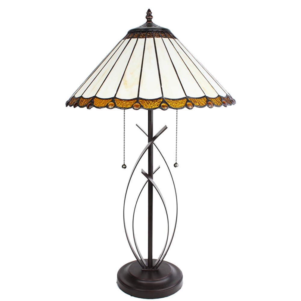 Stolní lampa Tiffany Elegant - 41x69 cm E27/max 2x60W