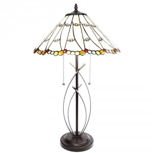 Stolní lampa Tiffany Onea - Ø 41*68 cm E27/max 2*60W