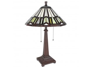 Stolní lampa Tiffany Bernita - 41x64 cm E27/max 2x60W