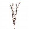 Hnědo-bílá kytice větvičky kočičky - 70 cm (5ks) Barva: hnědá, bílá antikMateriál: dřevo, papírHmotnost: 0,044 kg