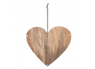 Dřevěné prkénko ve tvaru srdce a se srdíčky - 38*40*2 cm