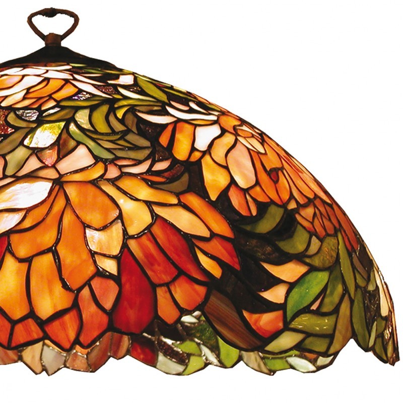 Květované stínidlo Tiffany Garden - Ø 50*24 cm