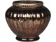 Mocca antik skleněný svícen na čajovou svíčku Goreli - Ø 10*9 cm