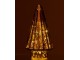 Hnědý svítící skleněný stromek Tree Led - Ø 10*19cm