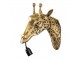 Zlatá antik nástěnná lampa žirafa - 34*14*28 cm