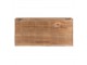Hnědá antik nástěnná dřevěná polička se třemi boxy - 60*19*30 cm