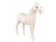 Béžová antik dekorace socha kůň L - 50*14*46 cm