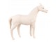 Béžová antik dekorace socha kůň L - 50*14*46 cm