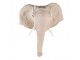 Béžová antik nástěnná dekorace hlava slon - 41*17*47 cm