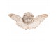 Béžová nástěnná socha hlava anděla s křídly Angel - 56*13*14cm