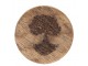 Dřevěná úchytka se stromem - Ø 4*4 cm