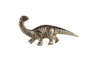 Zlatá antik kovová úchytka Dinosaurus Brachiosaurus - 8*3*2 cm