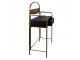 Černo-bronzový antik odkládací / psací stolek Gilco - 78*38*118 cm