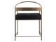 Černo-bronzový antik odkládací / psací stolek Gilco - 78*38*118 cm
