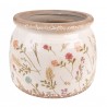 Keramický obal na květináč s kvítky Floral Cartoon - Ø 15*13 cm