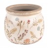 Keramický obal na květináč s kvítky Floral Cartoon S - Ø12*9 cmBarva: béžová, multiMateriál: keramikaHmotnost: 0,374 kg