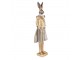 Dekorace králík ve zlatém saku - 14*10*44 cm
